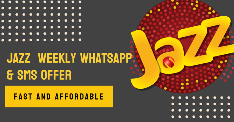 Jazz Weekly WhatsApp & SMS Offer