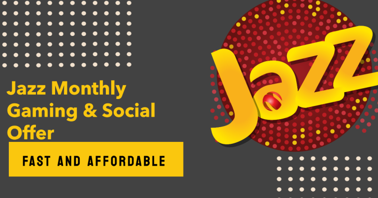 Jazz Monthly Gaming & Social Offer